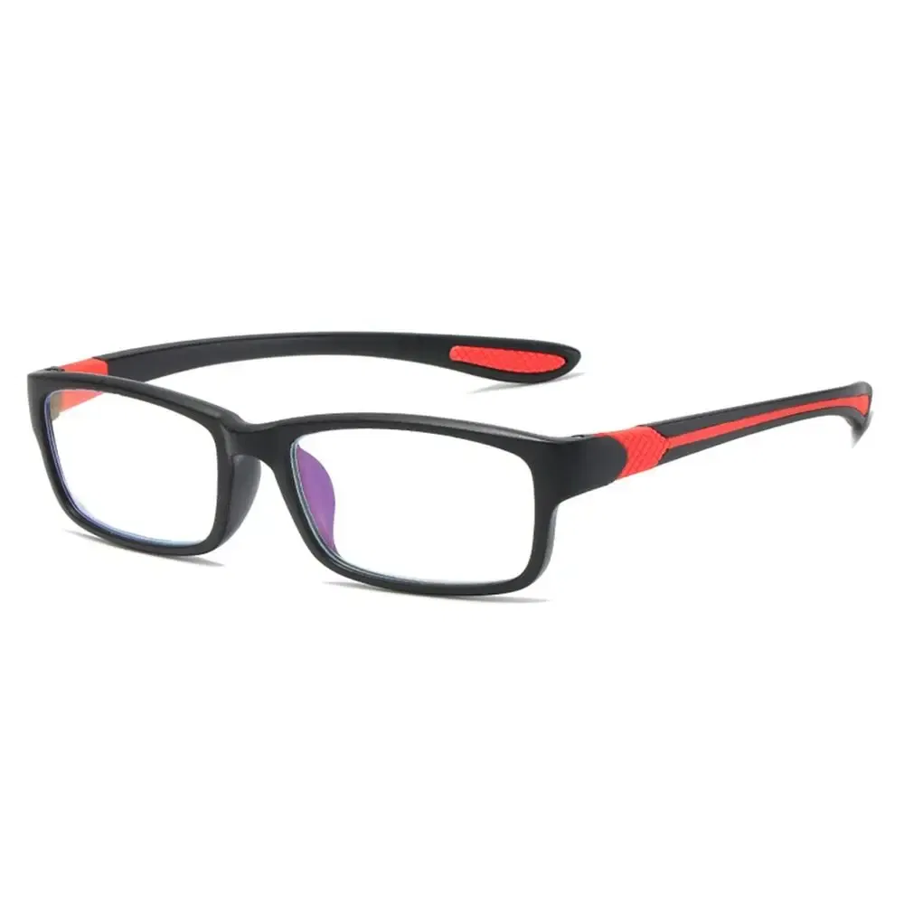 Frame Color: Yellow, Eye Prescription: +50 - Reading Glasses Men Fashion Sports Anti-blue Light Blocking Reading Eyewear Grey Red TR90 Frame Presbyopia Eyeglasses