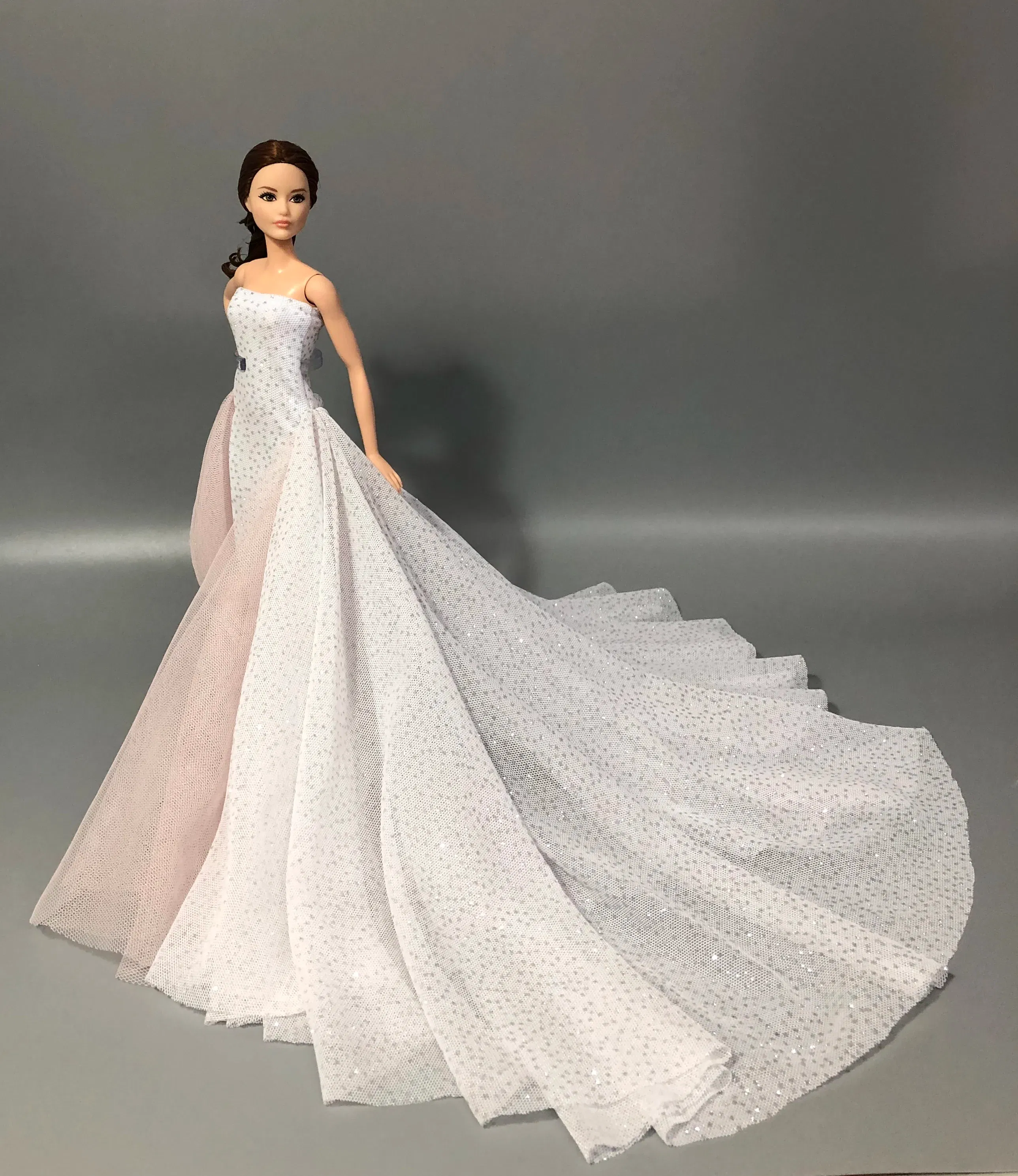 Color: Navy Blue - Dress for barbie accessories clothing clothes fashionistas Princes cosplay costume for barbie clothes set girls birthday toys
