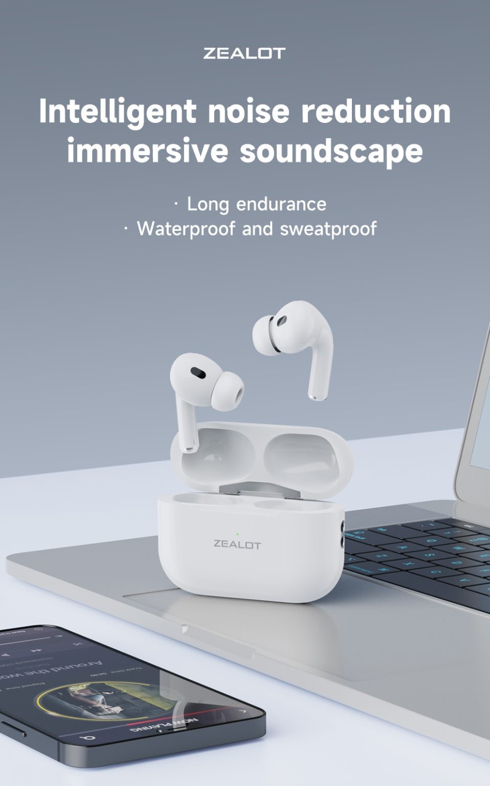 Zealot EarPods Pro: Premium Wireless Earbuds for True Stereo Sound