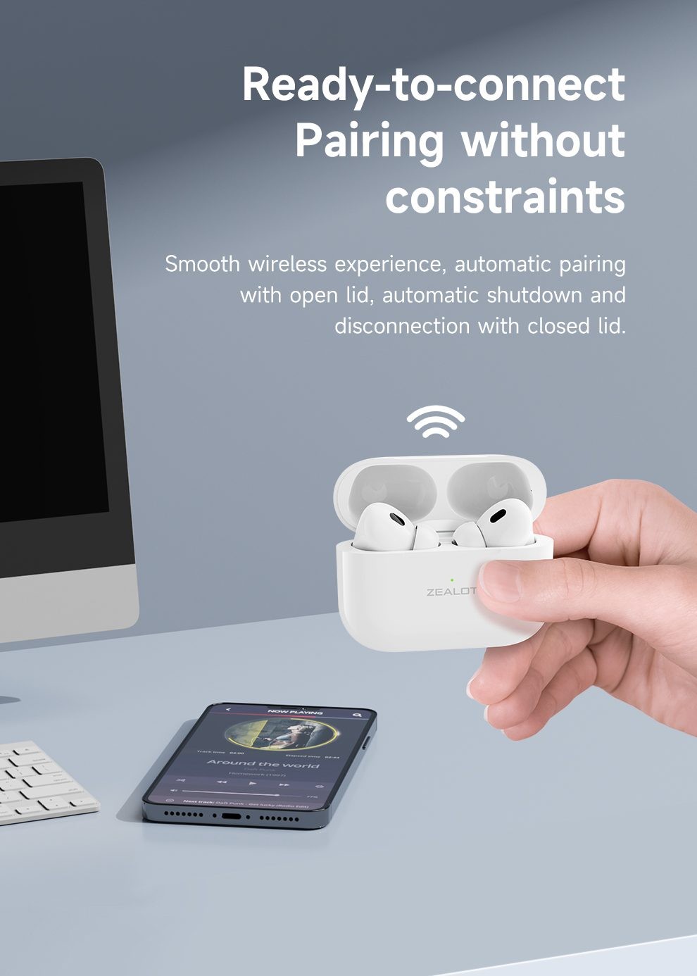 Zealot EarPods Pro: Premium Wireless Earbuds for True Stereo Sound