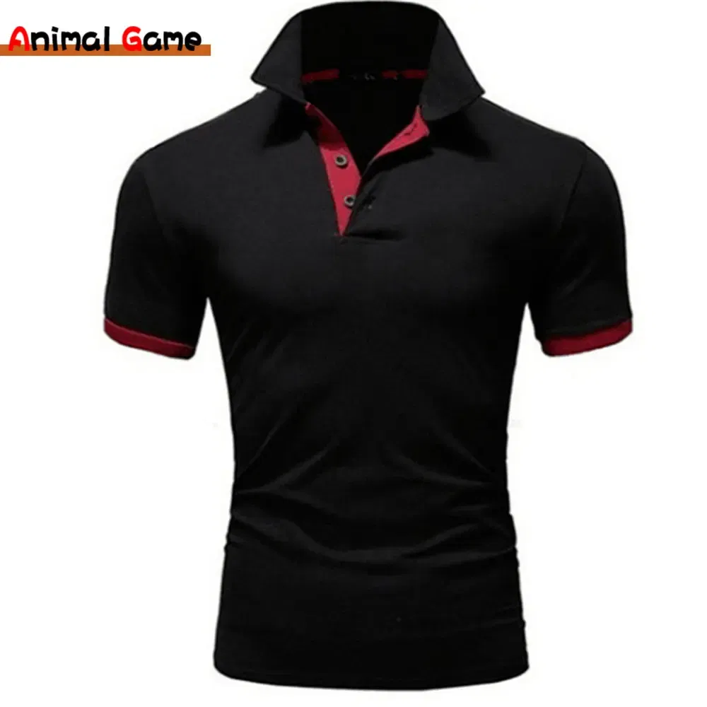 Color: Blue, Size: L - Men's Short Sleeve Polo Shirts Casual Slim Fit Basic Designed Shirts Quick-drying Anti-wrinkle Tops