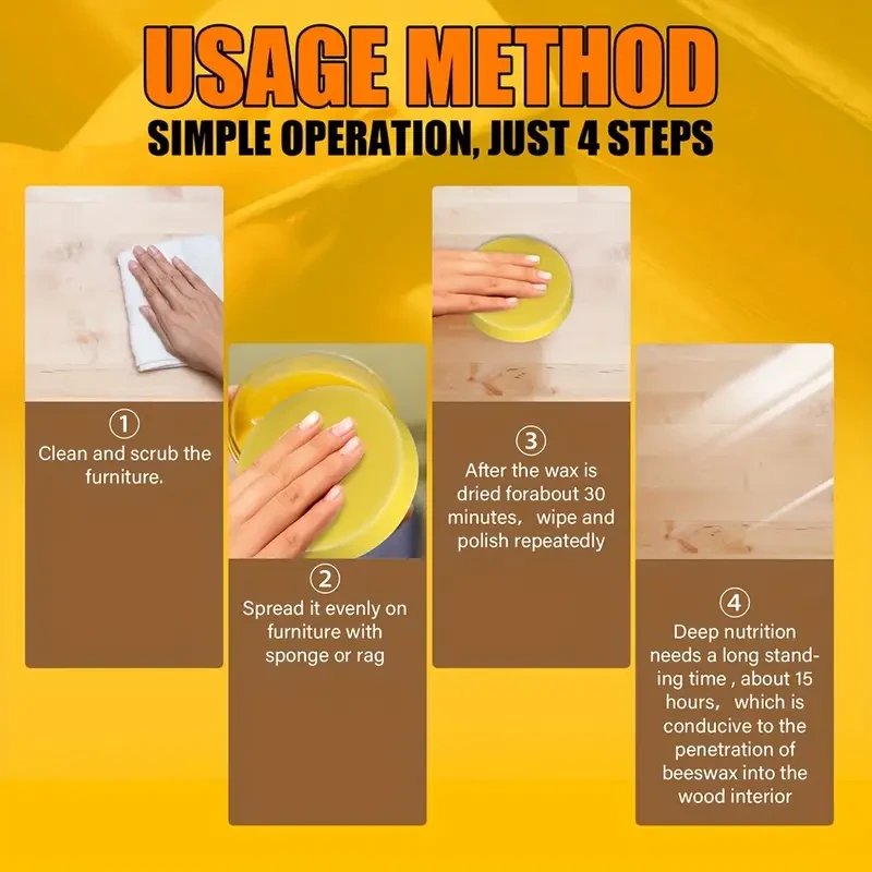 Furniture Shine Natural Beeswax - Wood Floor Polishing & Maintenance