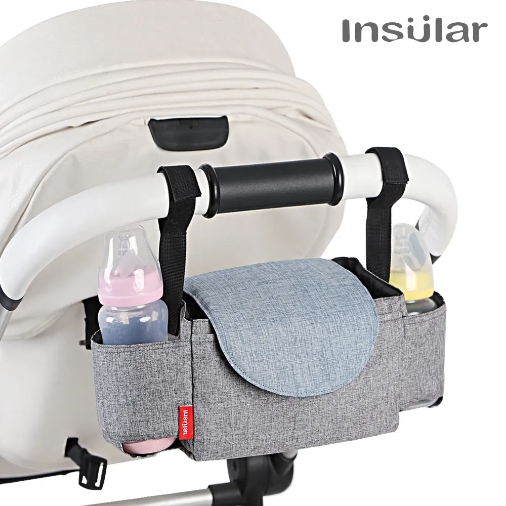 Color: Pink - Insular Diaper Bag Baby Milk Bottle Insulation Bags Mummy Storage Bag For Baby Stuff Collection Stroller Accessories Baby Care