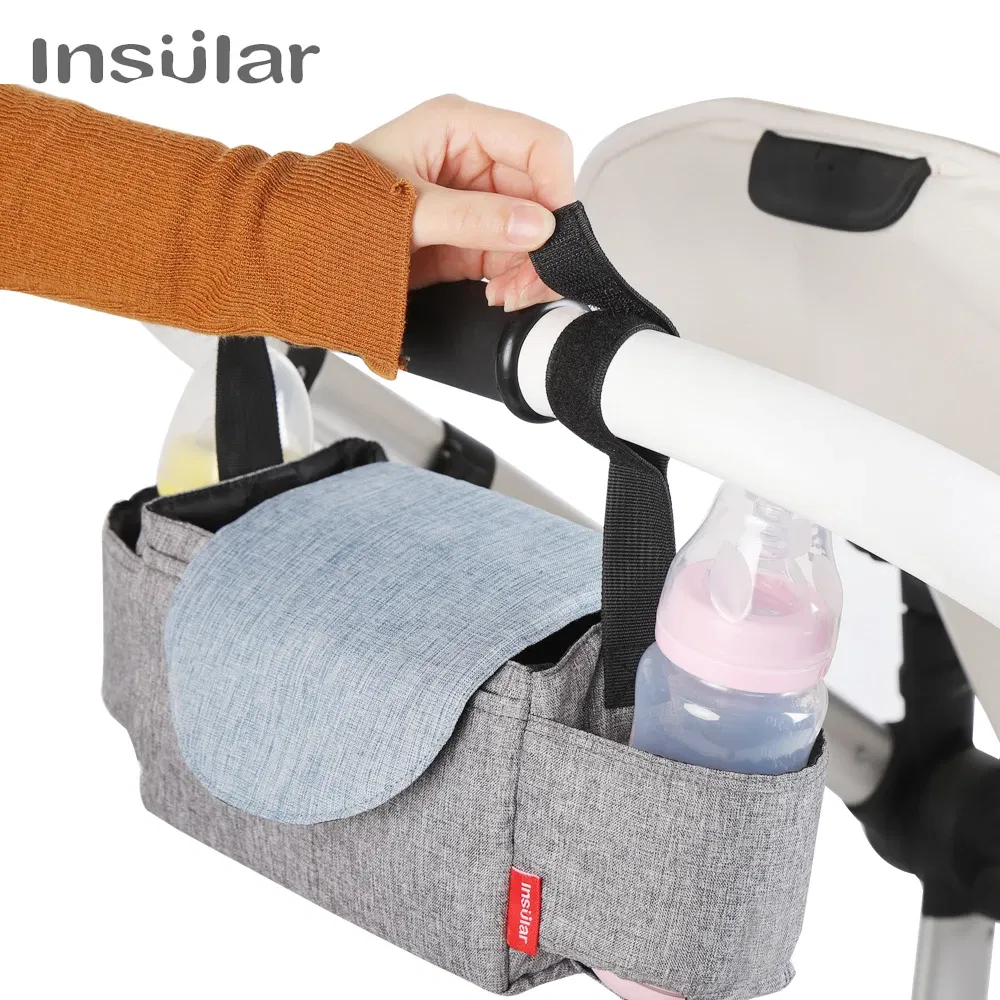 Color: Pink - Insular Diaper Bag Baby Milk Bottle Insulation Bags Mummy Storage Bag For Baby Stuff Collection Stroller Accessories Baby Care