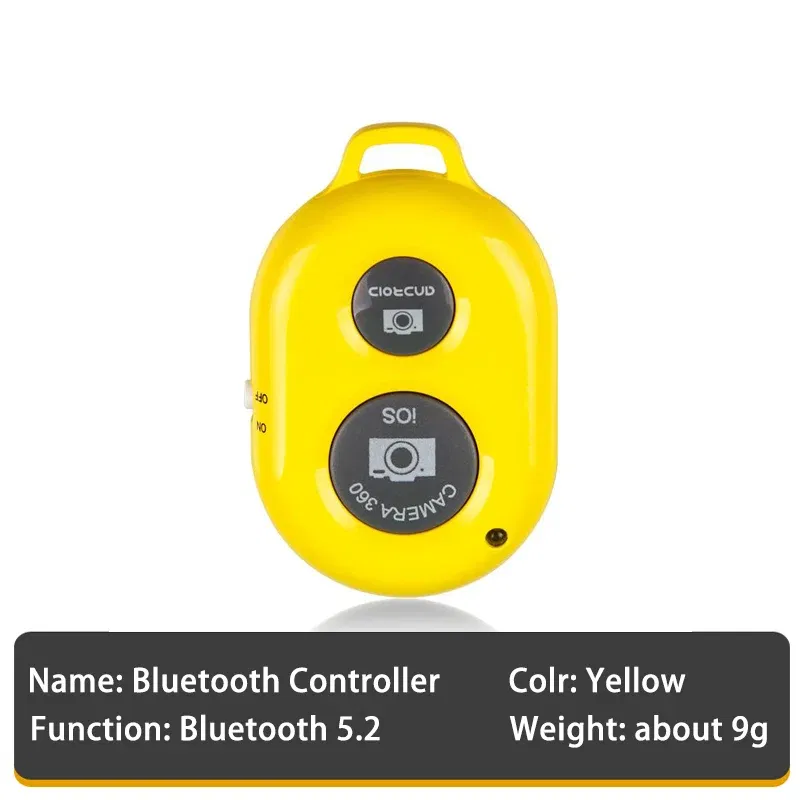 Color: green - Smartphone Bluetooth Shutter Release Wireless Remote Control Mobile Phone for iPhone 15 14 Huawei Samsung Xiaomi HTC Vivo Selfie
