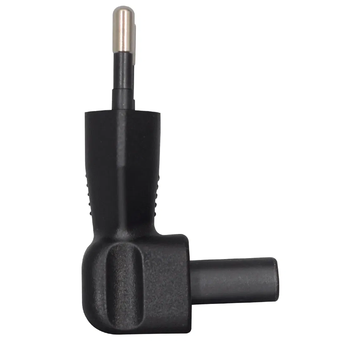 JORINDO EU TO IEC320 C7 conversion plug, European 2 Pin Male plug to IEC 320 C7 RIght Angle AC adapter