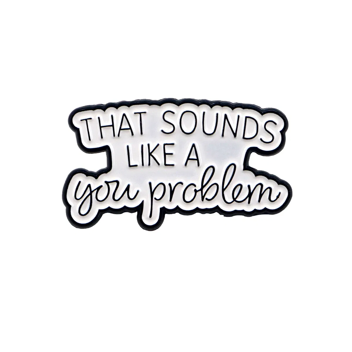 Metal color: Light Yellow Gold Color, Main Stone Color: MULTI - Quotes Enamel Pins Cartoon Women's Brooches Men Lapel Pins Letters Badge on Backpack Costume Accessories Phrase Jewelry Gifts