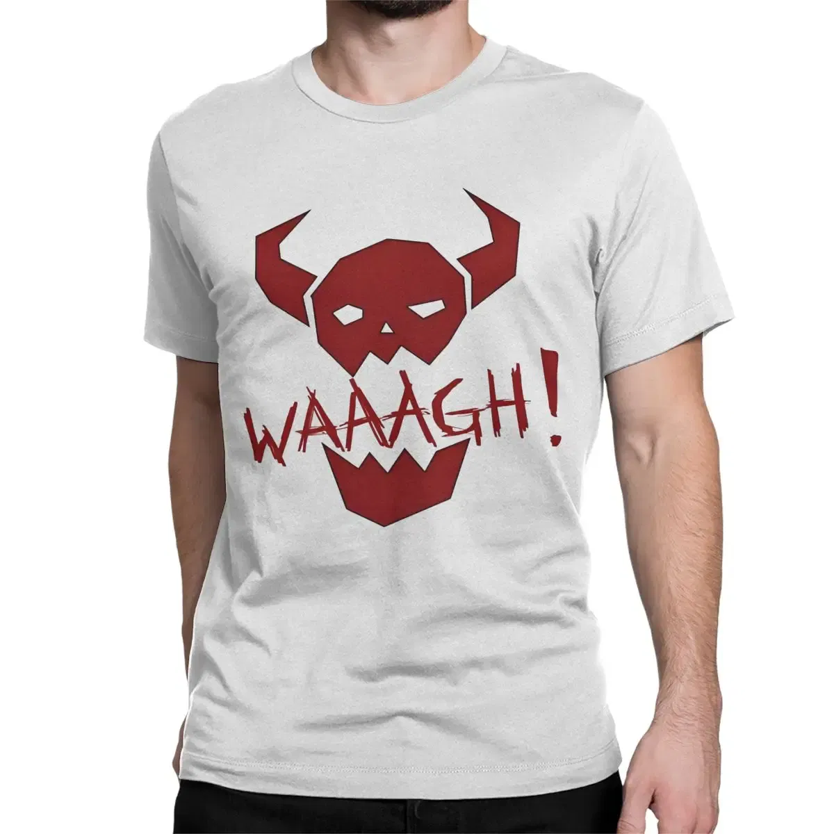 Color: GRAY, Size: 5XL - Awesome Adeptus Astartes T-Shirt Men Women's O Neck Pure Cotton T Shirts W-Warhammer 40k Short Sleeve Tee Shirt 6XL Tops