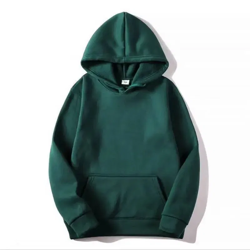 Color: green, Size: S - Plain Sublimation Fleece Hoodies Bulk Wholesale Pullover Men Hooded Sweatshirt Cheap Solid Hoodie For Man Sudaderas Para Hombre