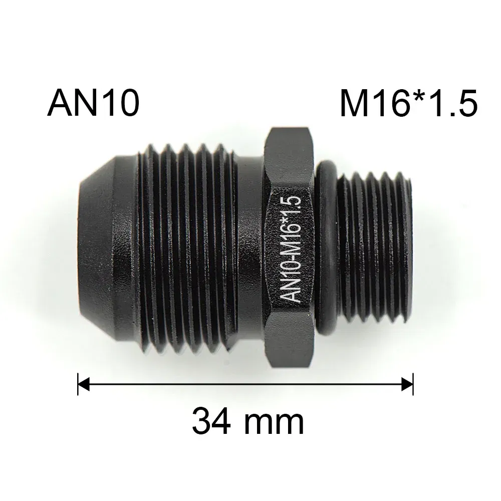 Color: Pink - Aluminum Alloy Universal AN6 8 10 12 to AN to M16x1.5 M18x1.5 Metric Fuel Hose Adapter Pipe Thread Fitting CAR OIL COOLER SYSTEM