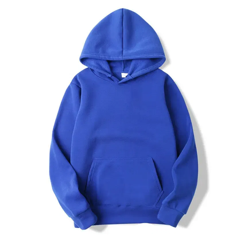 Color: Blue, Size: S - Plain Sublimation Fleece Hoodies Bulk Wholesale Pullover Men Hooded Sweatshirt Cheap Solid Hoodie For Man Sudaderas Para Hombre