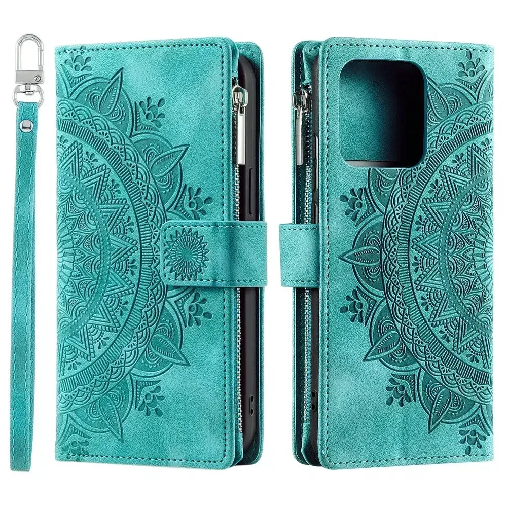 Color: PEACOCK BLUE, Material: PE - Capa For Motorola G85 G54 Power G24 G34 G45 5G Flip Case Zipper Leather Book Funda Moto G84 G53 23 G14 13 G04 S G 54 84 73 64 45