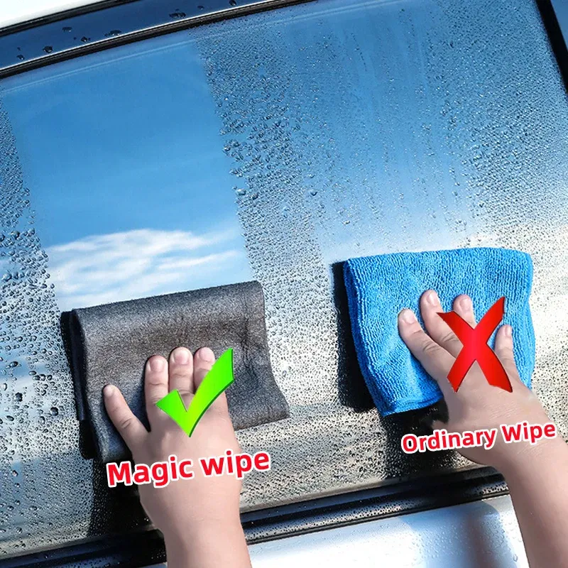Color: Red, Specification: 4pcs, Ships From: CHINA - New Thickened Magic Cleaning Cloth Microfiber Glass Clean Towel Reusable Washable Lint-free Cleaning Rags for Kitchen Glass Car