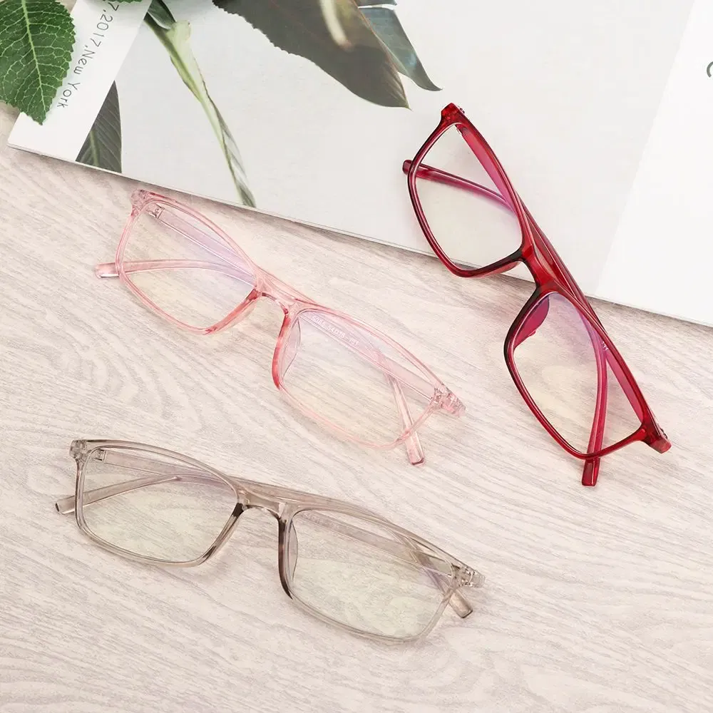 Frame Color: Clear - Anti Light Glasses Ray Blue Fashion Anti Blue Fatigue Protection Blocking Goggles Eye Square Radiation Computer Games Glasses