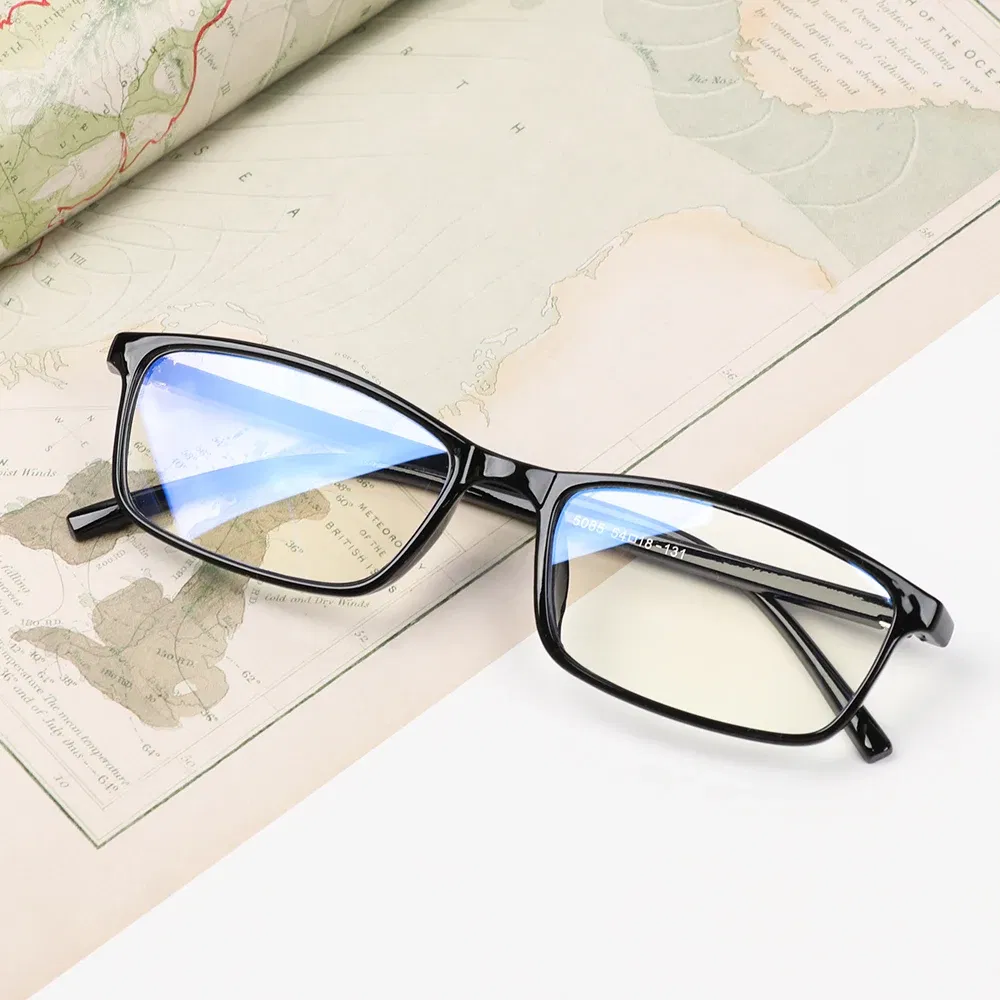Frame Color: Clear - Anti Light Glasses Ray Blue Fashion Anti Blue Fatigue Protection Blocking Goggles Eye Square Radiation Computer Games Glasses