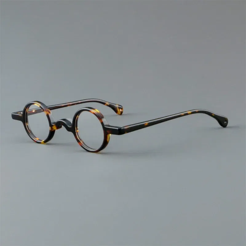 Frame Color: Blue, Eye Prescription: +500 - VCKA Photochromic Acetate Myopia Glasses Men Retro Small Round Frames Women Custom prescription Anti-Blue Eyewear -0.5 TO -10