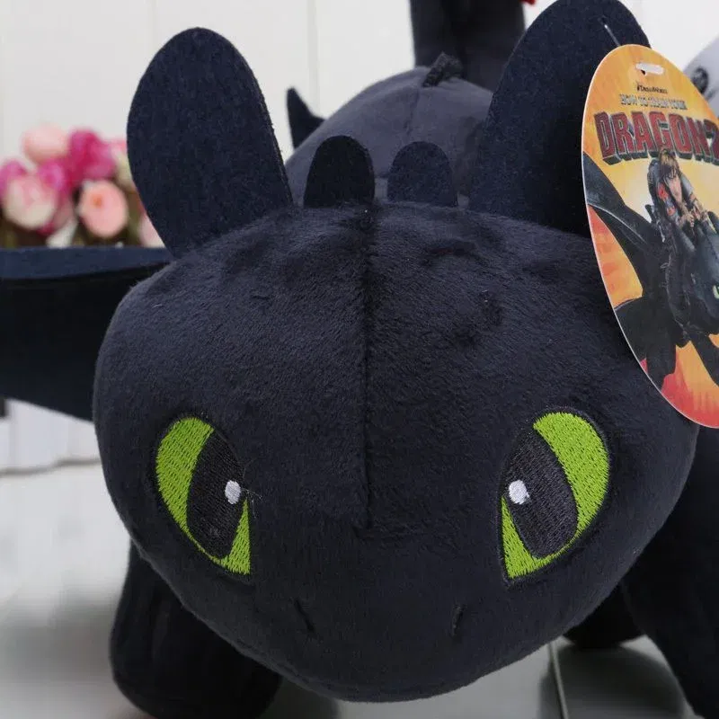 Color: black, Height: 51cm-99cm - 20-65cm Plushies Dragon Toys Kawaii White Black Dinosaurs Animal Stuffed Plush Toys In Stock Plush Kid Birthday Gifts for Kids