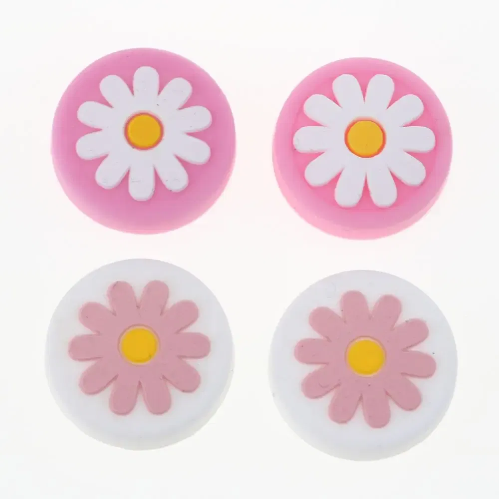 Color: green - 2pcs Cherry Pink Lemon For Nintendo Switch Lite OLED Analog Thumb Grip Nintend Swith Joy Con JoyCon Controller Joystick Cap Game