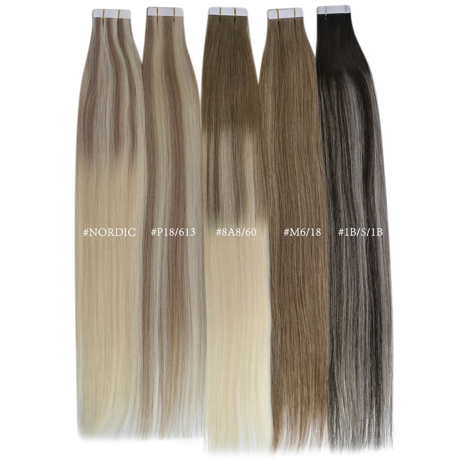 Color: P4/8/24, Items per Package: 40 pcs, Length: 20 INCHES, Life Span: 12 months - [Last 12 Months] Ugeat Tape in Hair Extensions Virgin Human Hair 10A Grade Tape in Extensions  Human Hair