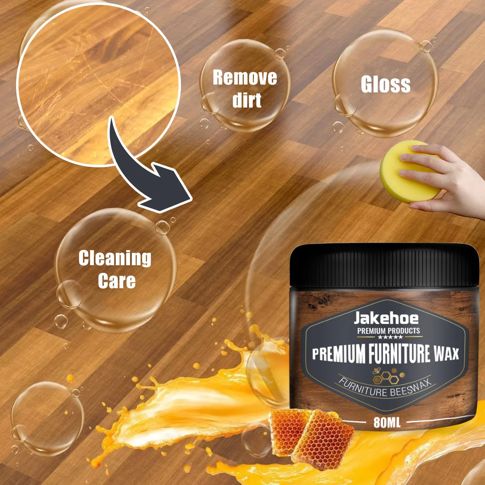 Wooden Floor Furniture Scratch Cleaning Maintenance Wax