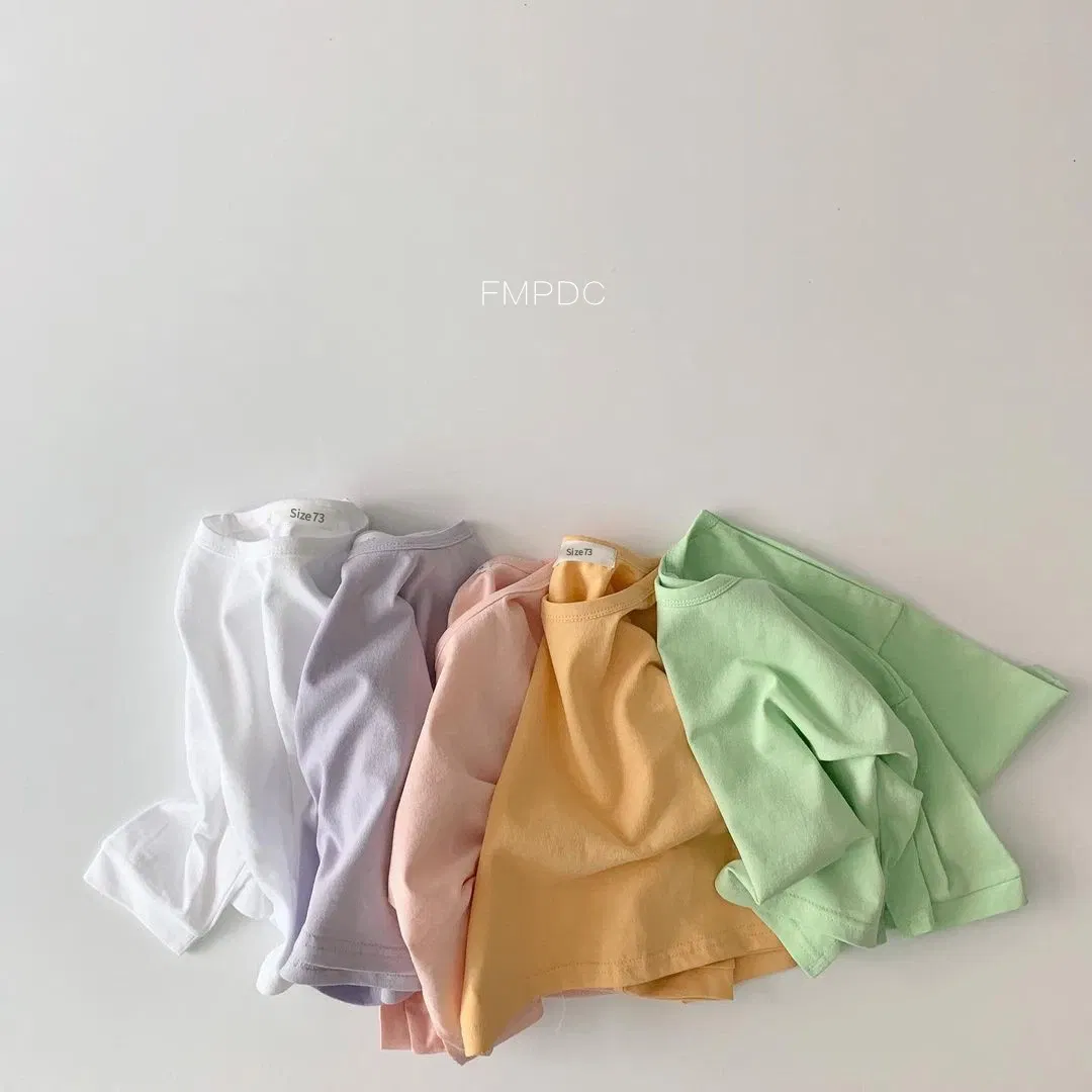 Color: green, Kid Size: 12M - Korea Baby Tee 2023 Baby Autumn Clothes Basic Soft Bottoming Shirt Toddler Girl Clothes T-shirts Baby Boys Clothes Tank Tops New