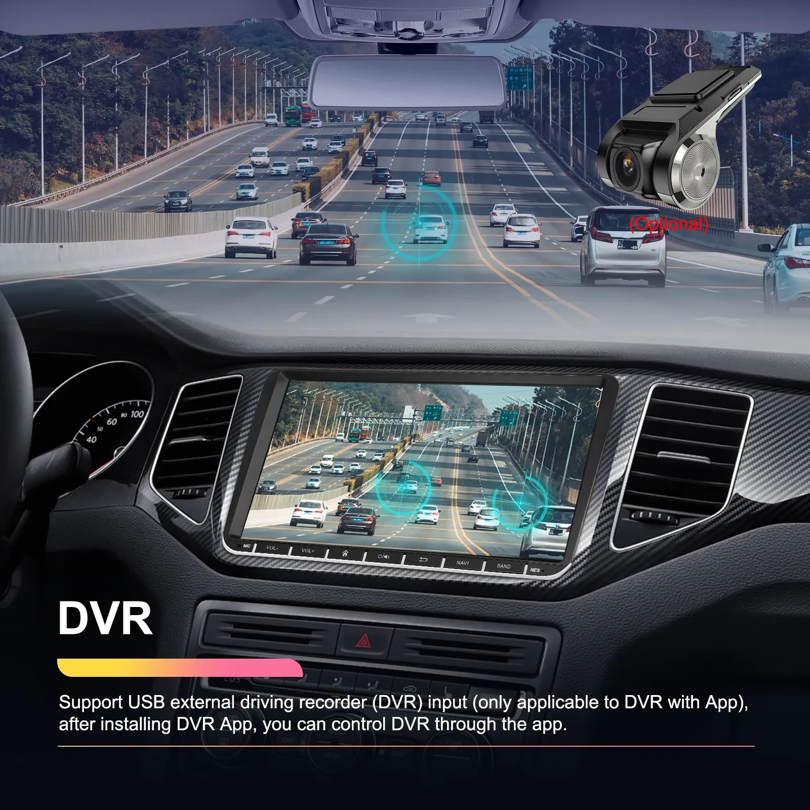 Vehicle Navigation Player 2 64 Central Control Reversing Carplay Car Central Control All-in-one Machine