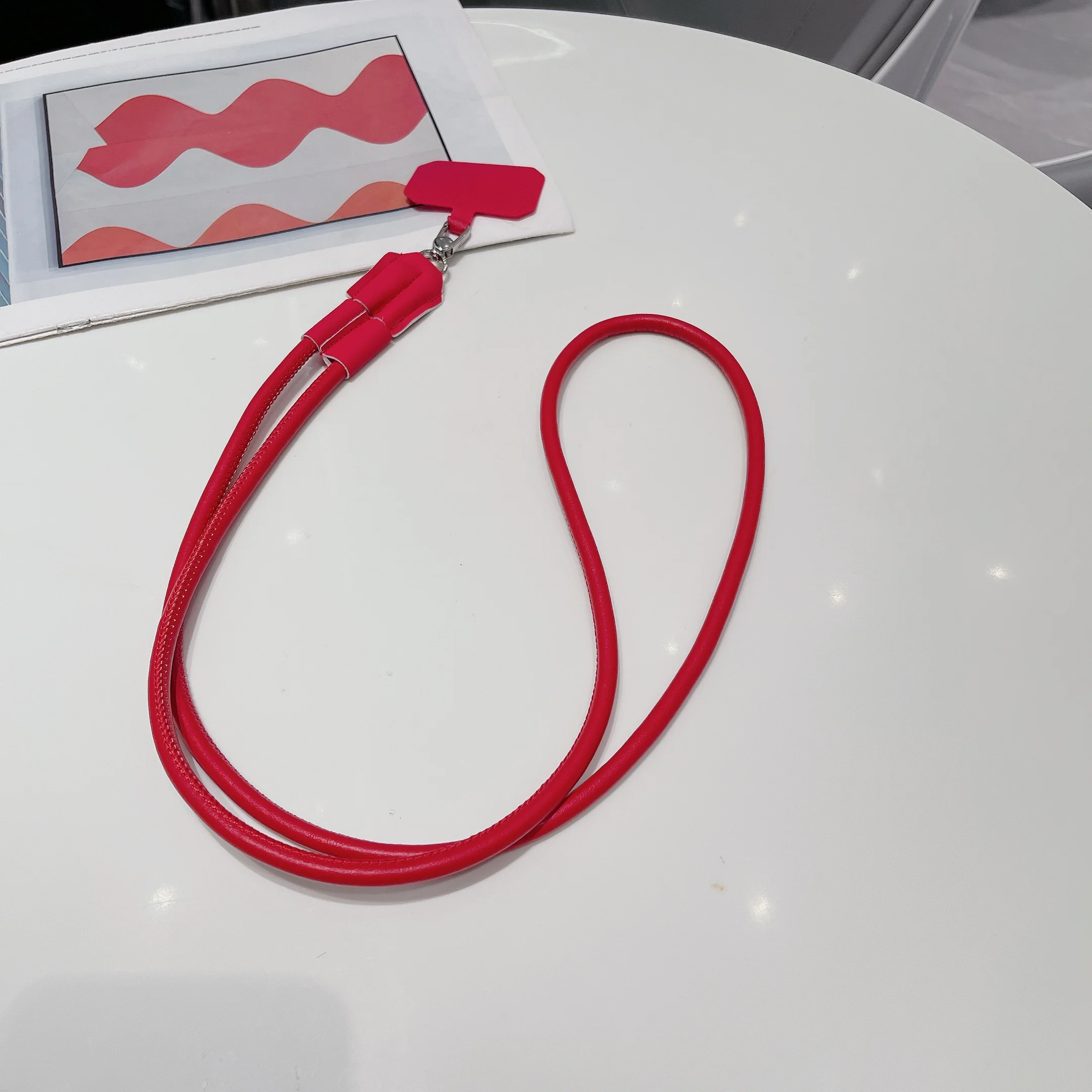 Color: Other, Material: Nylon / Spandex, Ships From: CHINA - 120 cm Long Crossbody Phone Lanyard Leather Pickup Chain Women's Long Neck Shoulder Strap Phone Case Universal Anti Loss Lanyard