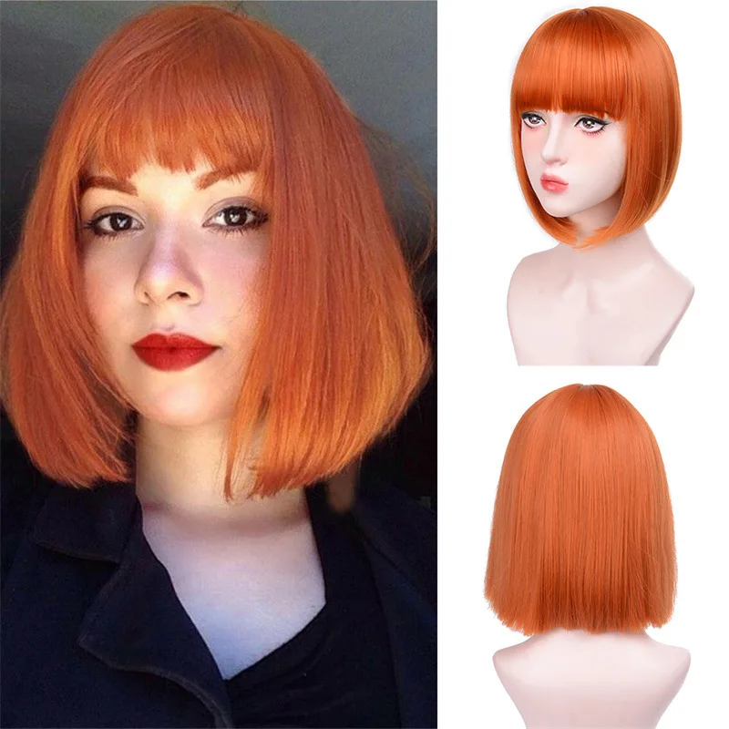Color: T1B/27 - Red Synthetic Wigs Long Body Wavy Wig Natural Hairline Daily Red Hair Heat Resistant Fiber Smooth Party Cosplay Wig