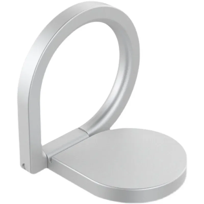 Color: WHITE - Full Metal Mobile Phone Holder Ring Buckle Water Drop Ring Holder Lazy Desktop Stand Giveaway Gift Mobile Phone Buckle