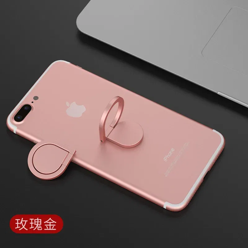 Color: WHITE - Full Metal Mobile Phone Holder Ring Buckle Water Drop Ring Holder Lazy Desktop Stand Giveaway Gift Mobile Phone Buckle