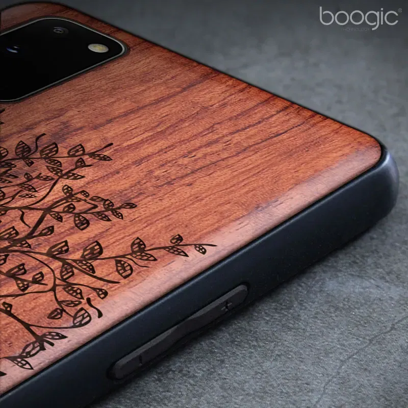 Color: Brown, Material: Cotton Fabric - Natural Wood Wooden TPU Case For Samsung Galaxy Note 20 Ultra S24 S23 S21 Ultra S20 FE S10 Plus Case Cover Phone Shell Skin Bag