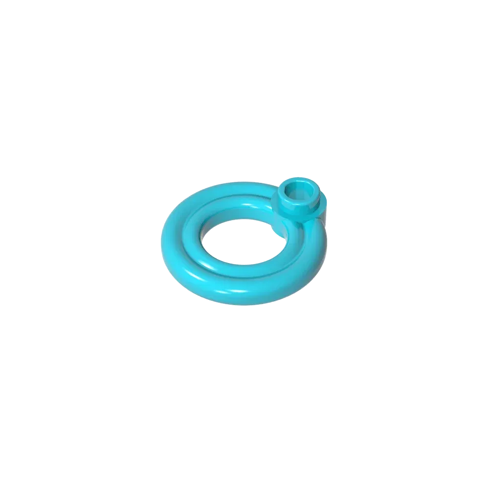 Color: Clear - Gobricks GDS-2052 Equipment Flotation Ring [Life Preserver] compatible with lego 30340 Assembles Building Blocks children's toys