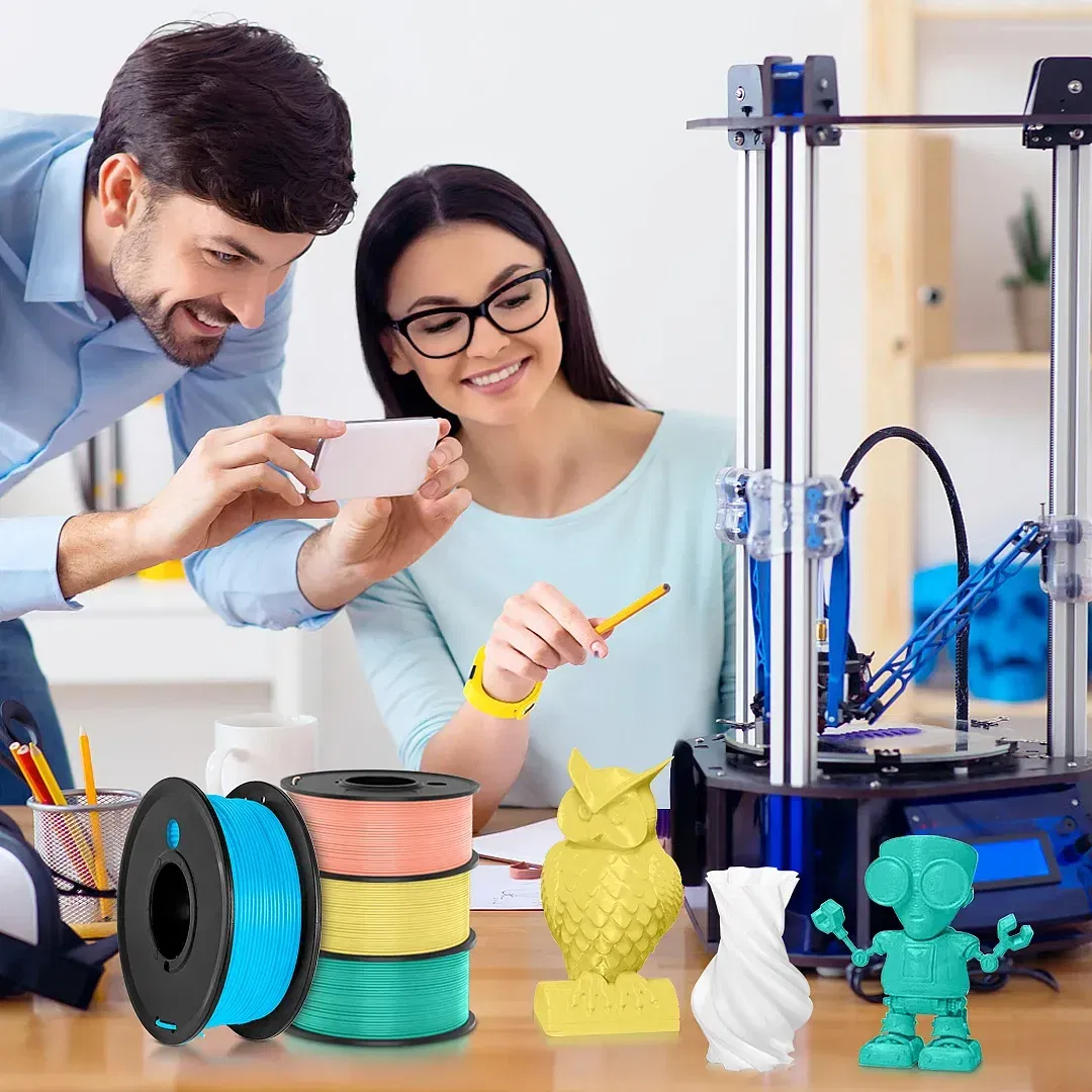 Color: Orange - SUNLU 3D Filament for PLA META 1.75mm Printer Filament 0.25KG 100% No Bubble Printing Materials for 3D Printer& Pen