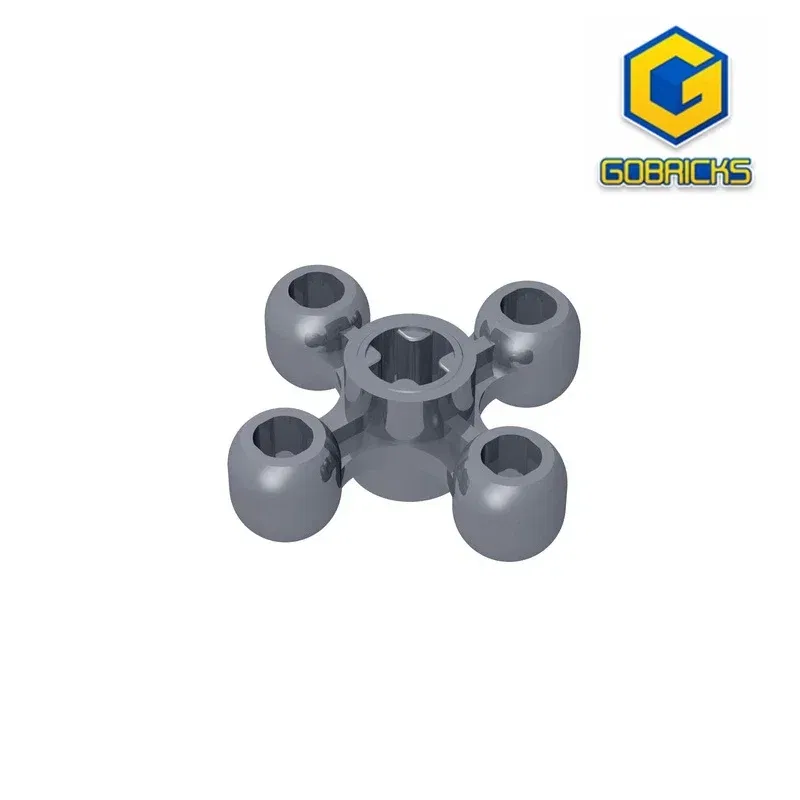 Color: WHITE - Gobricks GDS-1179 Technical Knob Cog / Gear / Wheel compatible lego 32072 children's toys Assembles Building Blocks Technical