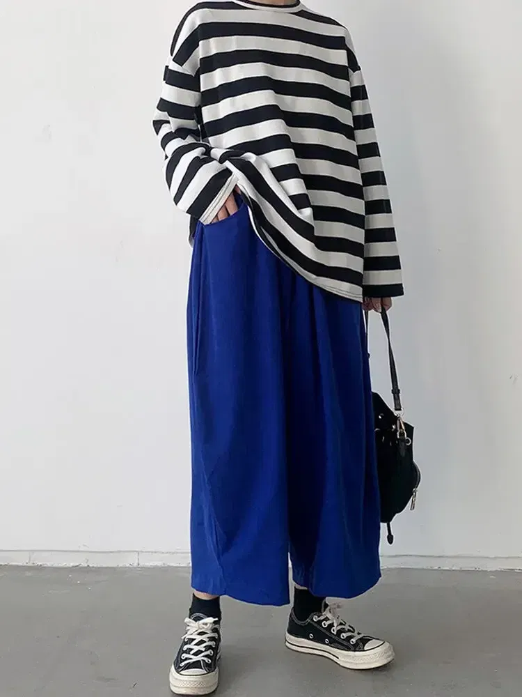 Color: green, Size: 4XL - 2023 Autumn Casual Harem Pants Women Cotton High Waisted Trousers Retro Loose Bloomers Women's Oversize Pants Baggy Sweatpants