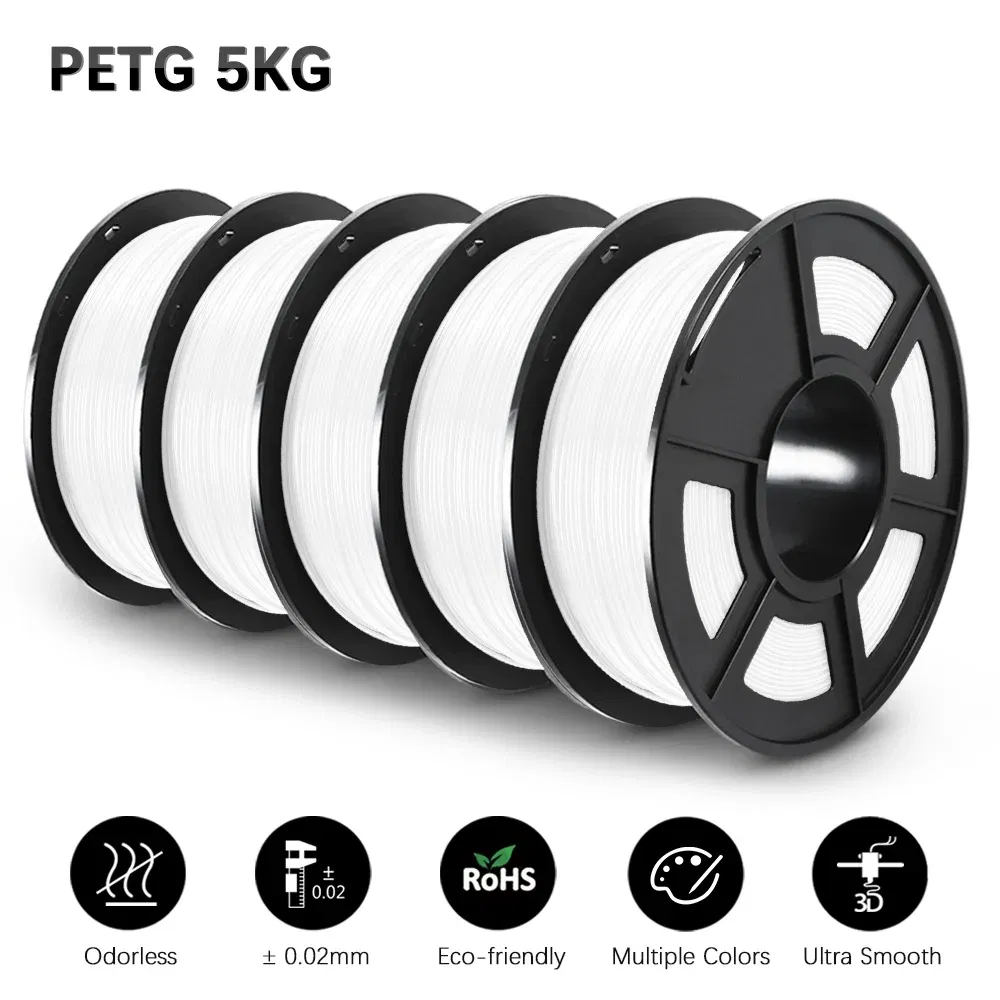 Color: Natural, Ships From: CHINA - Top 3D Filament PETG/EASY ABS/TPU/ASA Filamnet 1.75mm 5Roll 1KG(TPU 0.5KG/Roll) 3D Printer Filament for 3D Printer