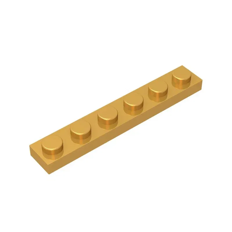 Color: army green - Gobricks GDS-505 Plate 1 x 6 compatible with lego 3666 pieces of children's DIY building block Particles Plate DIY