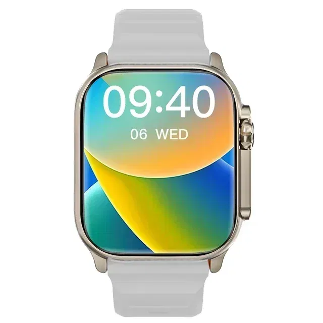Color: GRAY - New Watch T800 U2 Smart Watch 49mm 2024 New NFC Men Women GPS Track Bluetooth Call BT Music Games Wireless Charging Smartwatch
