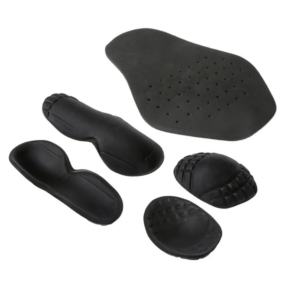 5Pcs Motorcycle Removable Riding Shoulder Elbow Back Protector Pad Set Built-in Motorcycle Racing Guard Motorcycle Accessories