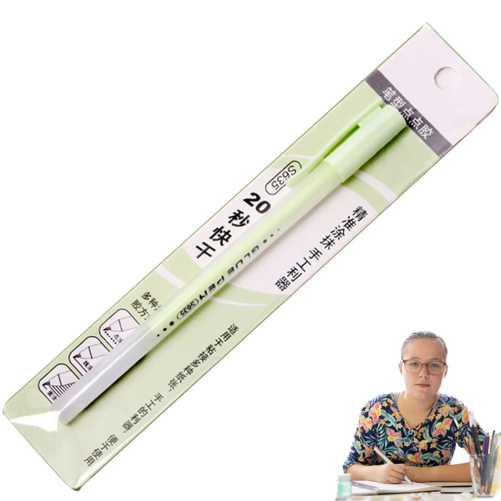 Color: REDDISH BROWN, Ships From: CN - Scrapbook Quick Dry Glue Pen Gl-ue Dots Adhesive Tool Quick Dry Papercrafts DIY Handmade Stationery Liquid Glue Pen