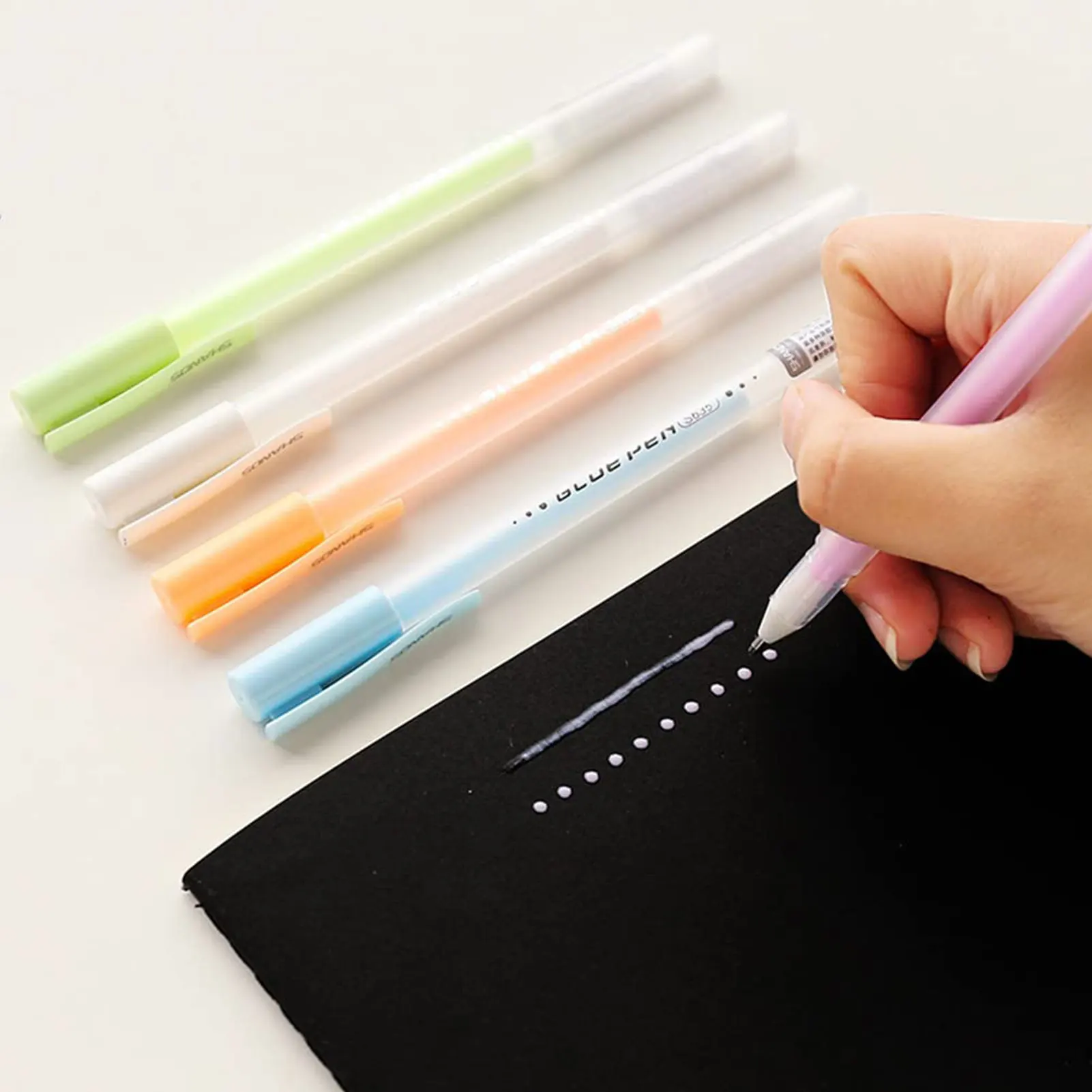 Color: REDDISH BROWN, Ships From: CN - Scrapbook Quick Dry Glue Pen Gl-ue Dots Adhesive Tool Quick Dry Papercrafts DIY Handmade Stationery Liquid Glue Pen