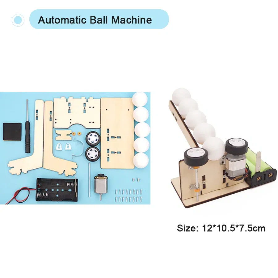 Color: Gold - DIY Physical Model Science Experiment Educational Toy Handmade Small Production Assembly Craft Technology Project for School Kid