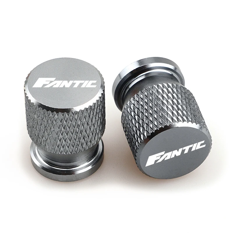Color: Silver - Motorcycle Tire Valve Caps Fit For FANTIC CABALLERO FLAT TRACK 125 250 500 RALLY/SCRAMBLER 500 ENDURO RANGE XE125/XEF250 450/XE5
