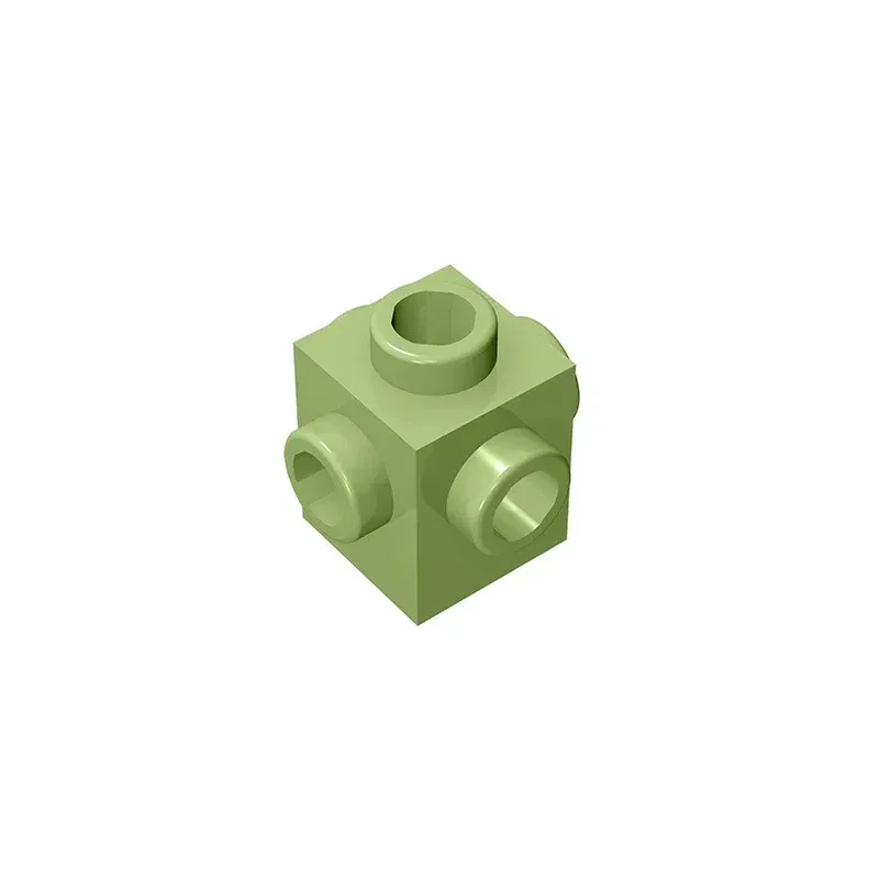 Color: tan - Gobricks GDS-650 BRICK 1X1 W. 4 KNOBS compatible with lego 4733 children's DIY Educational Building Blocks Technical