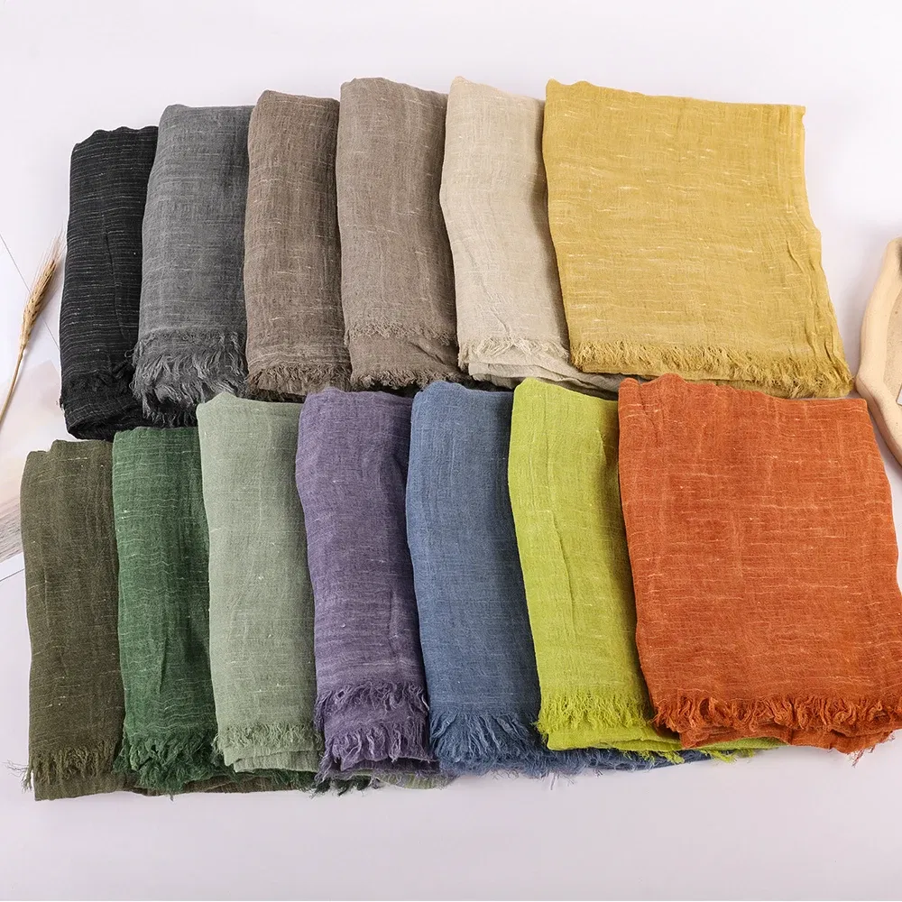 Color: Black, Size: One Size - Fashion New Cotton Pashmina Plain Shawls Women Solid Color Scarf Wraps Scarves Kerchief Muslim Hijab Lady Autumn Winter Warm