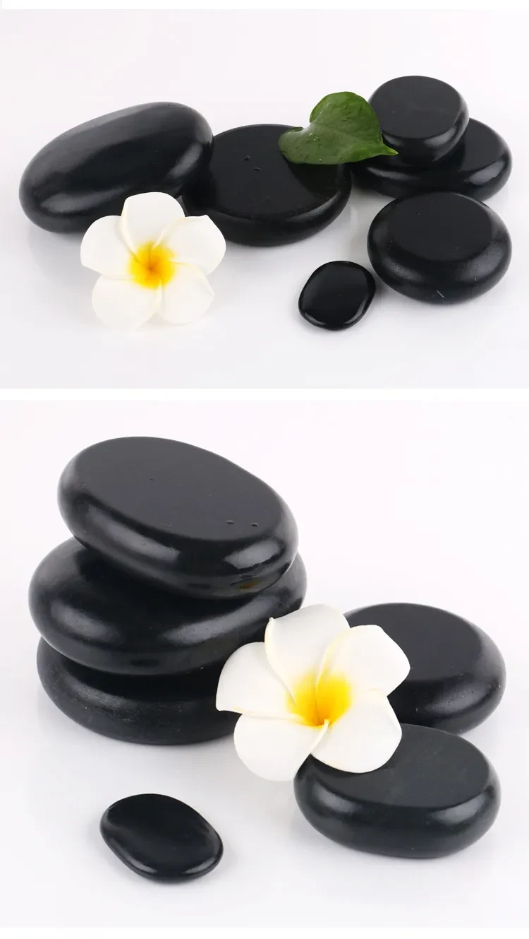 Beauty SPA Health Massage Energy Stone Natural Volcanic Hot Stone Back Essential Oil Massage Hot Stone