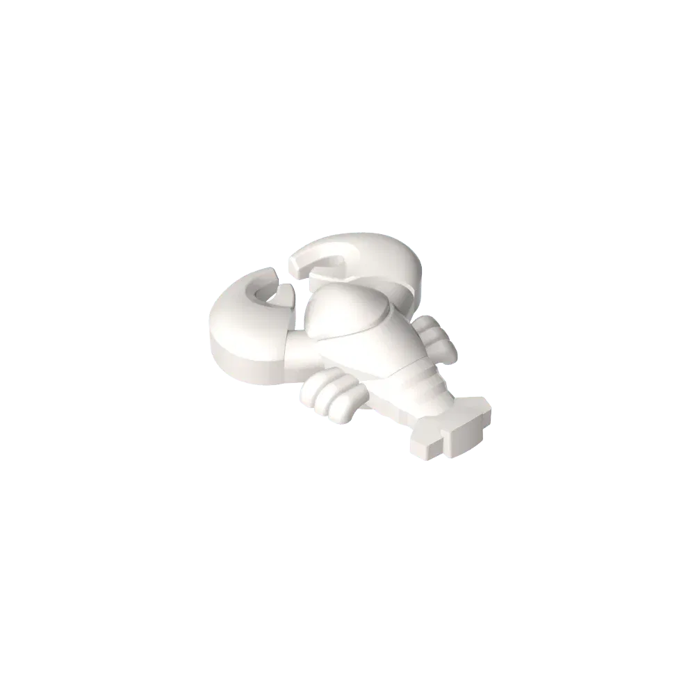 Color: black - Gobricks GDS-2025 Lobster with Black Eyes Pattern  compatible with lego  27152 Assembles Building Blocks children's toys