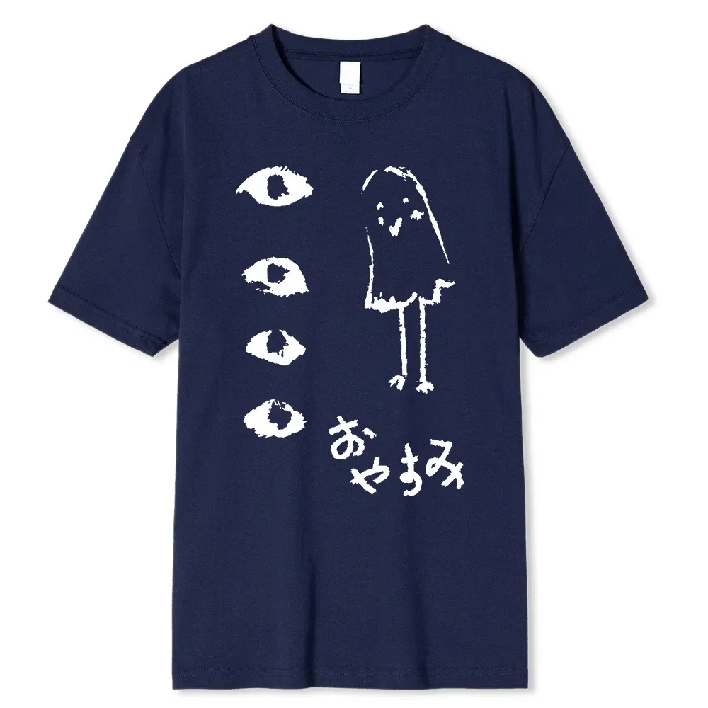 Color: Turquoise, Size: S - Oyasumi PunPun Modal Print T-Shirts Funny Anime Streetwear Camisetas Men Women Short-sleev Fashion Harajuku Cartoon Tee Shirt