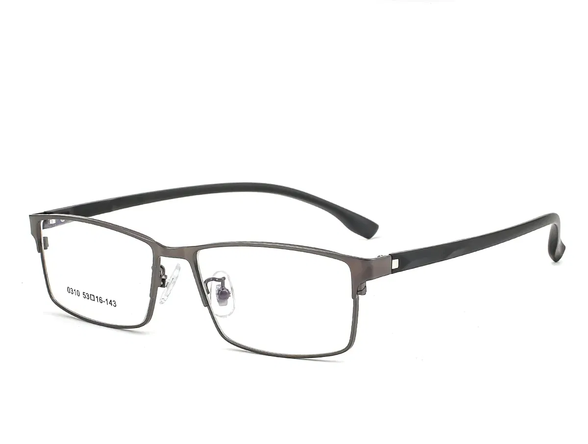 Frame Color: Blue, Ships From: CHINA, Eye Prescription: +450 - New Finished Myopia Sun Photochromic Glasses Fashion Chameleon Gray Lens Metal Legs With Degrees Sunglasses -1 -1.5 -2.0 -2.5 -3