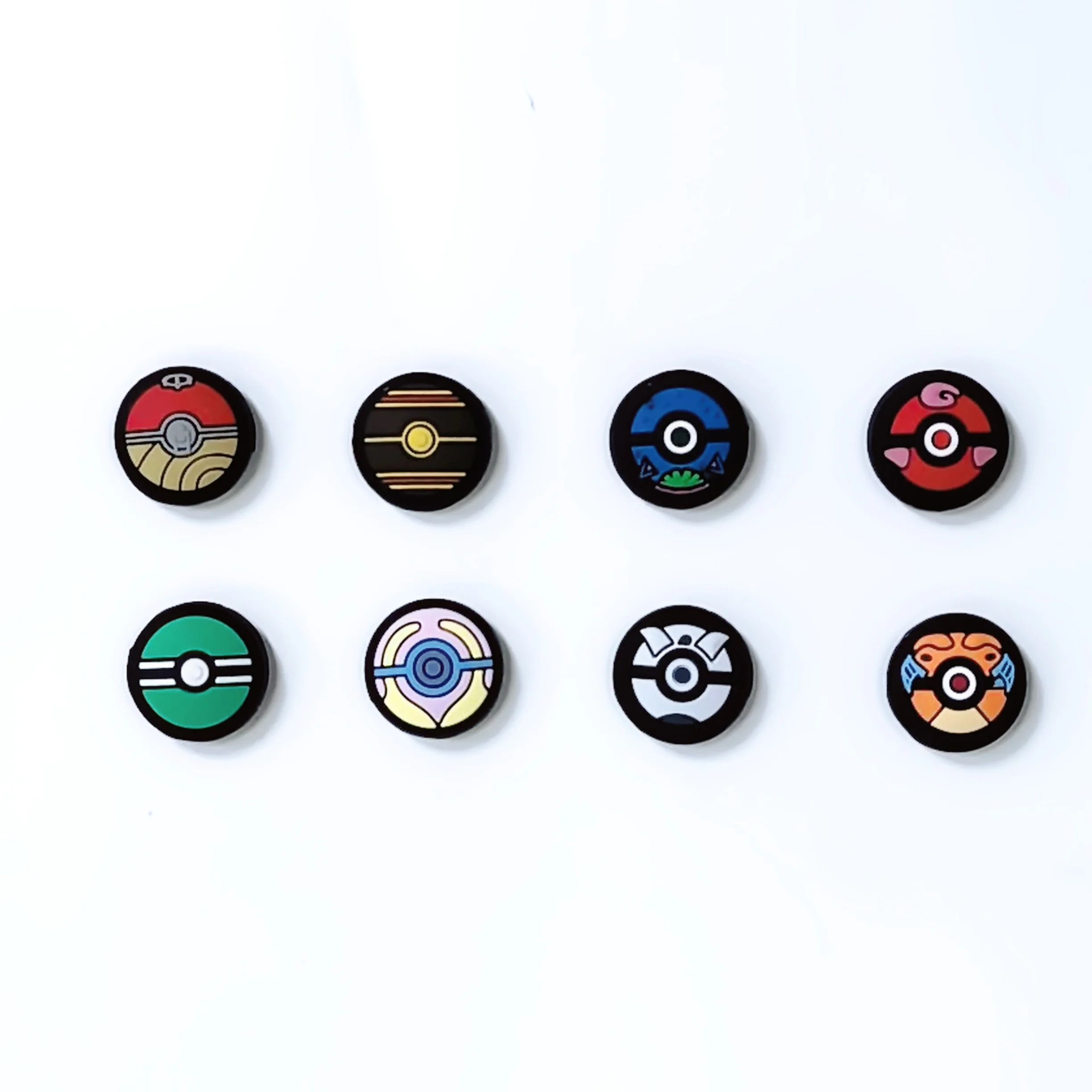 Color: Red - 8pcs Cartoon Silicone Analog Thumb Grip Caps Compatible with Nintendo Switch OLED/Switch Lite/Switch Joystick Protective Cover